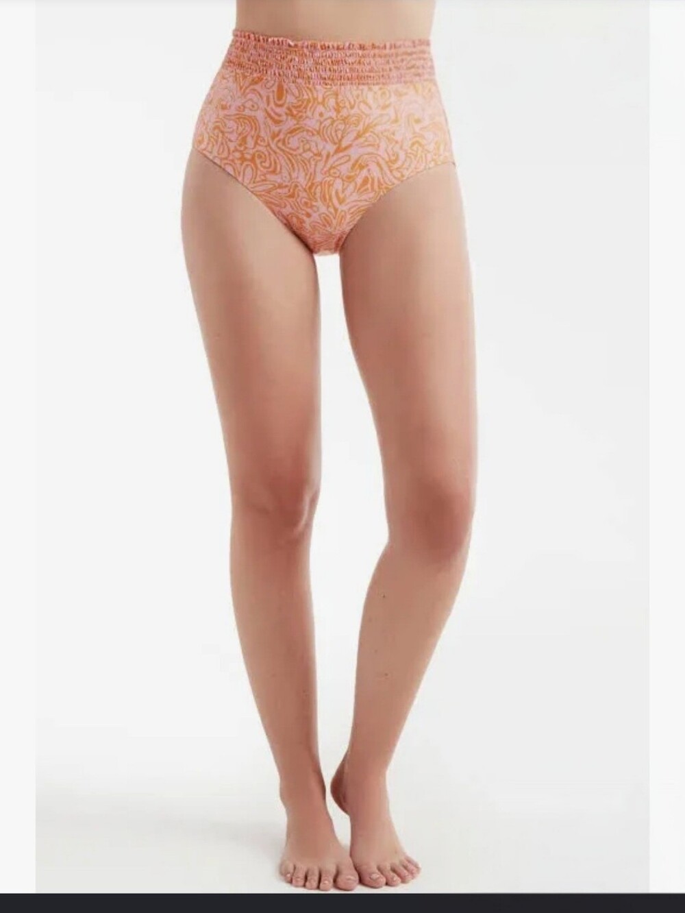 Hermoza Women's Size 12 Hanna Swim Bottoms Medley Pink Orange Pattern NWT